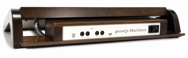 The rear panel has twin MIDI inputs and outputs.